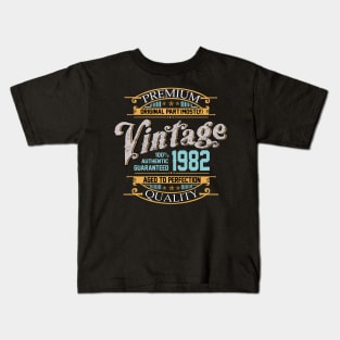 Premium Quality original part (mostly) vintage 1982 Kids T-Shirt